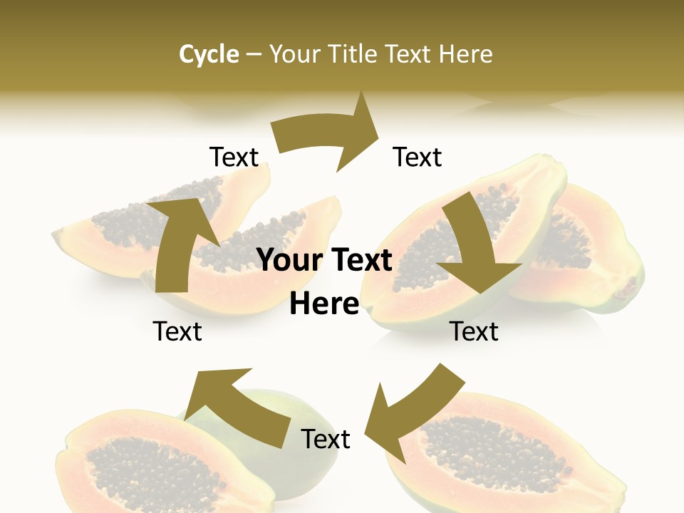 Papaya Fruit PowerPoint Template