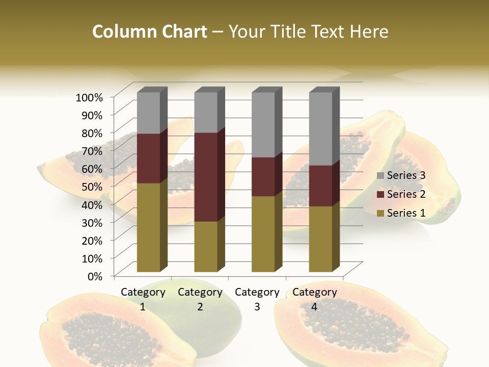 Papaya Fruit PowerPoint Template