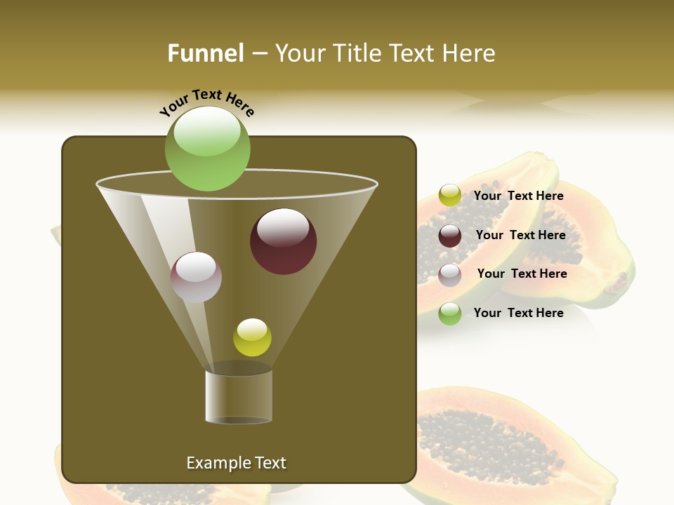 Papaya Fruit PowerPoint Template