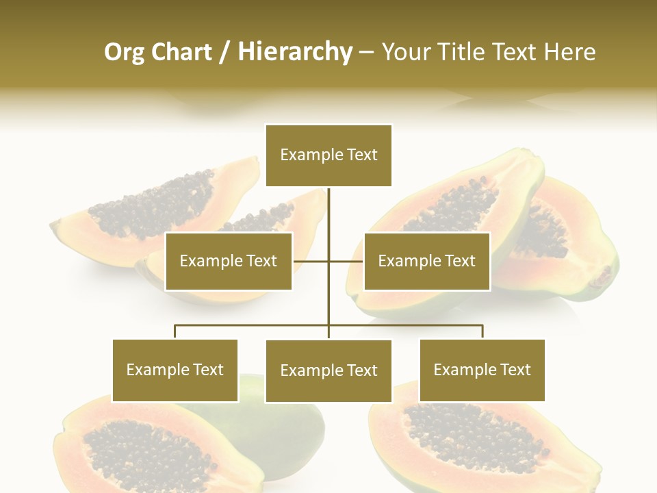 Papaya Fruit PowerPoint Template