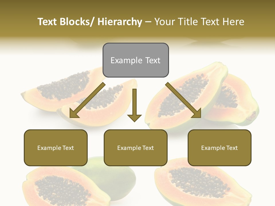 Papaya Fruit PowerPoint Template