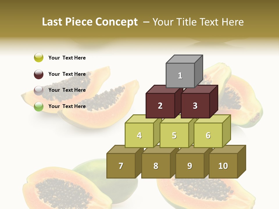 Papaya Fruit PowerPoint Template