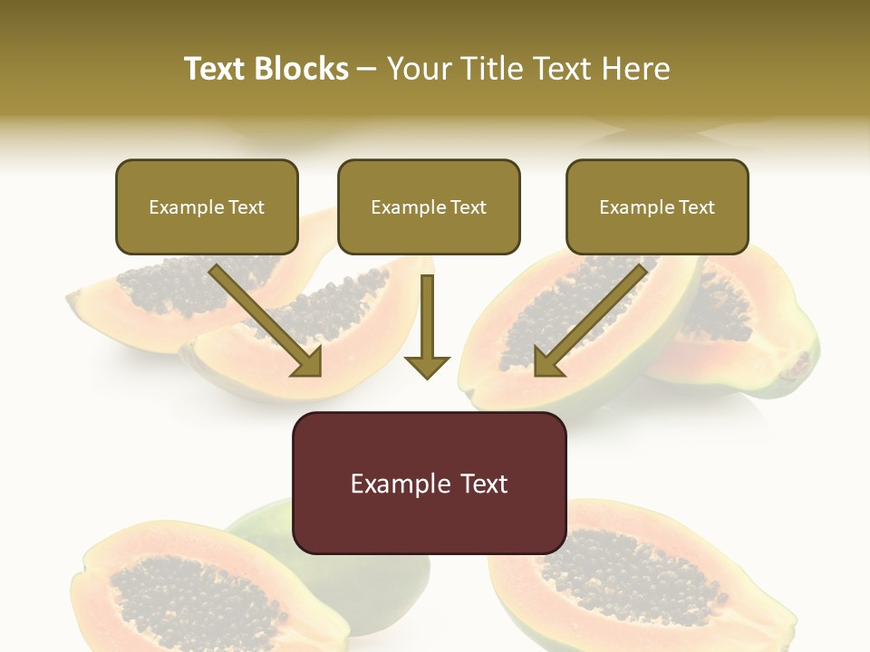 Papaya Fruit PowerPoint Template