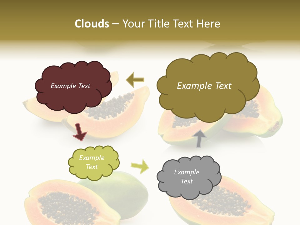 Papaya Fruit PowerPoint Template