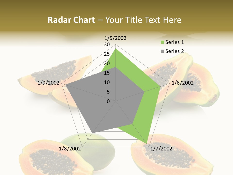 Papaya Fruit PowerPoint Template
