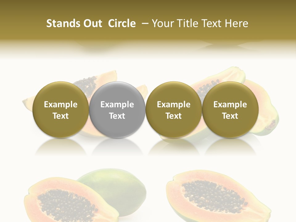 Papaya Fruit PowerPoint Template