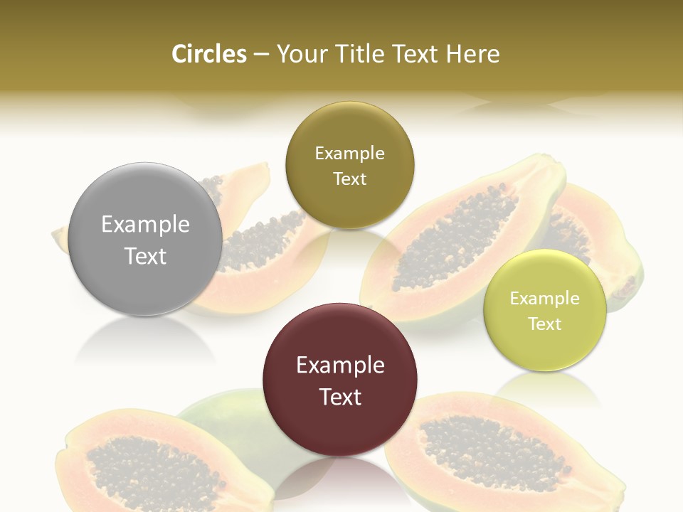 Papaya Fruit PowerPoint Template