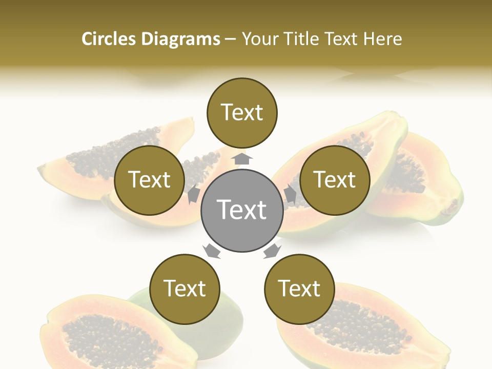 Papaya Fruit PowerPoint Template