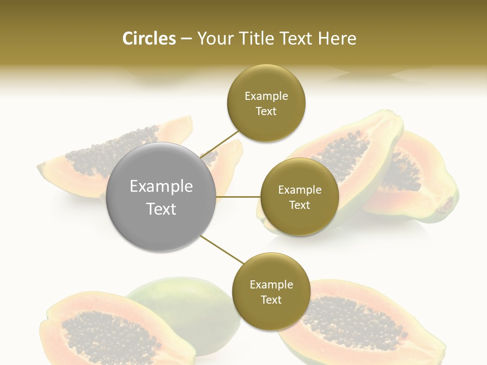 Papaya Fruit PowerPoint Template