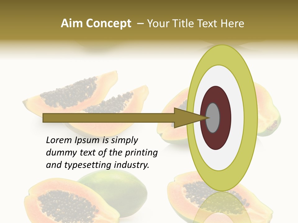 Papaya Fruit PowerPoint Template