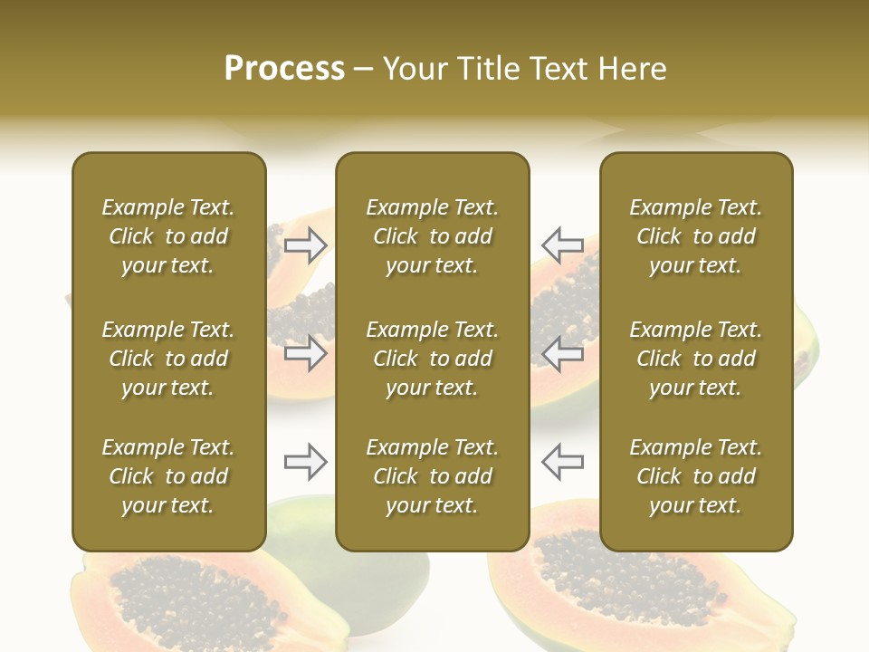 Papaya Fruit PowerPoint Template