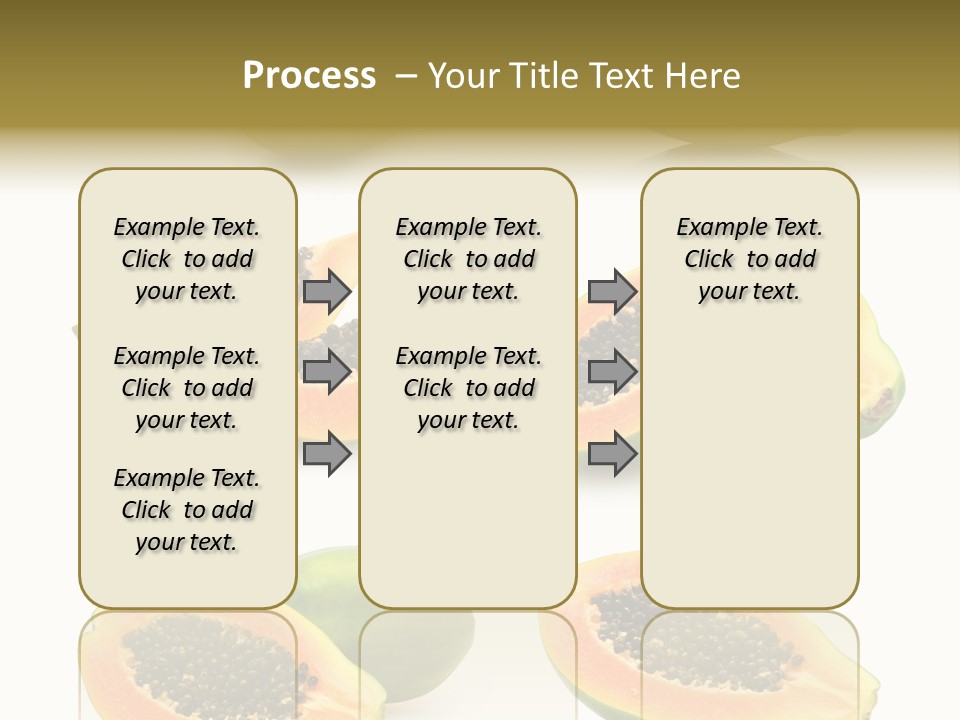 Papaya Fruit PowerPoint Template