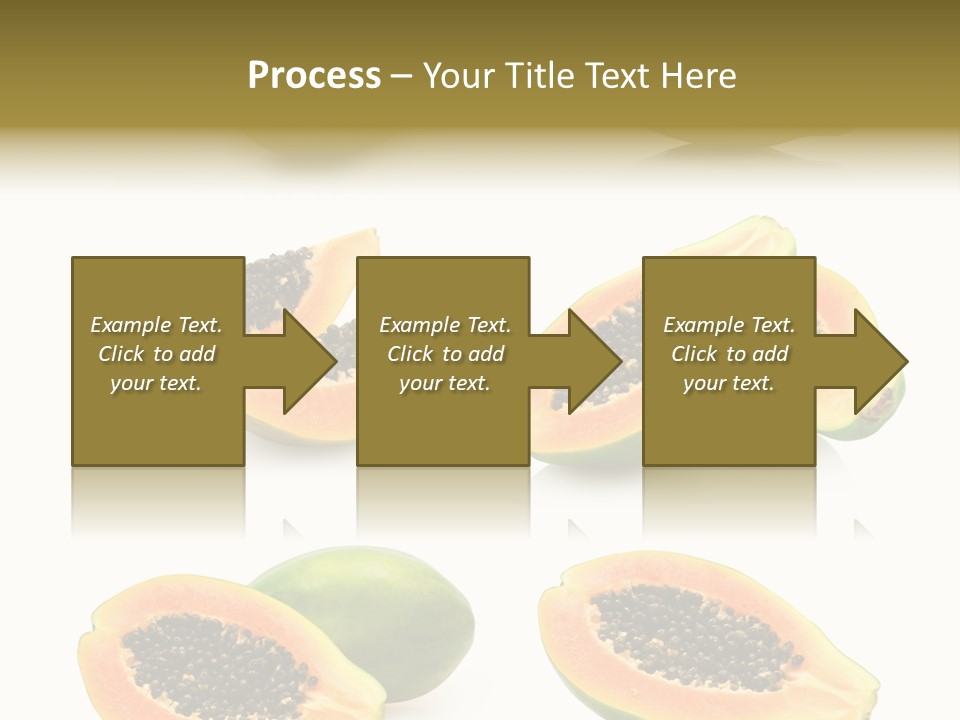 Papaya Fruit PowerPoint Template