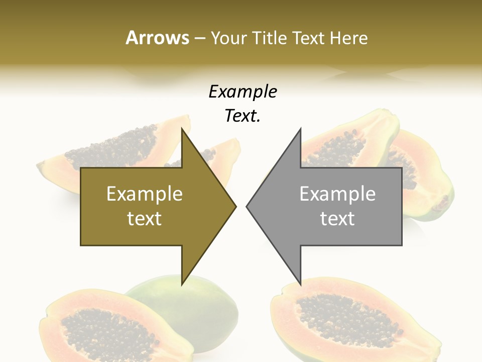 Papaya Fruit PowerPoint Template