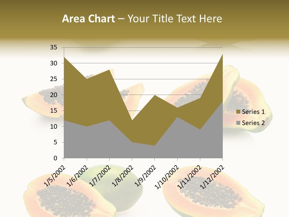 Papaya Fruit PowerPoint Template
