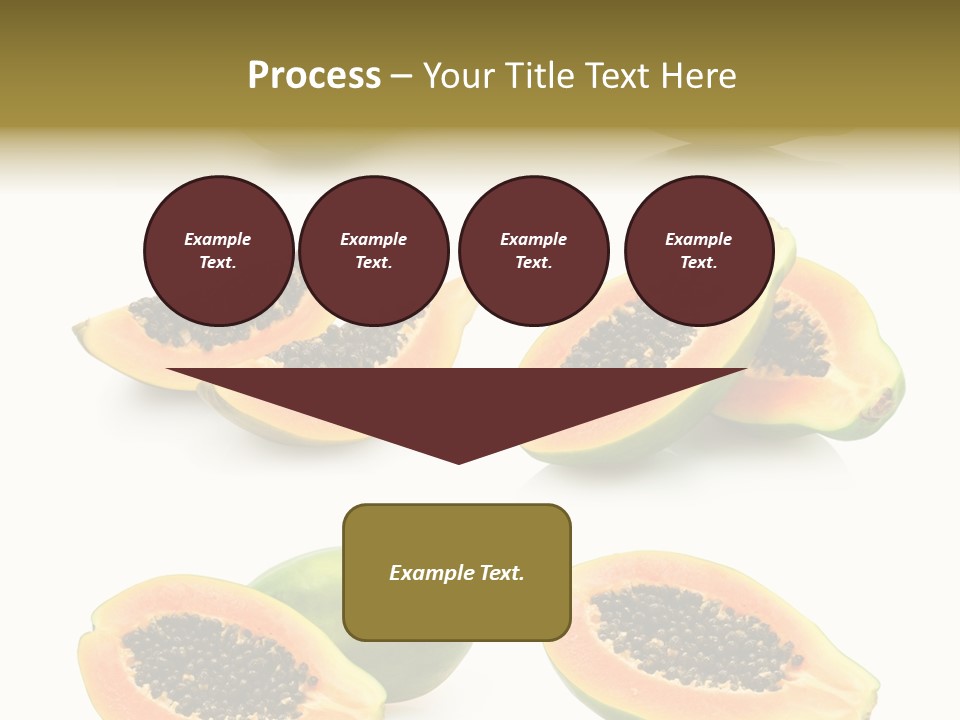 Papaya Fruit PowerPoint Template
