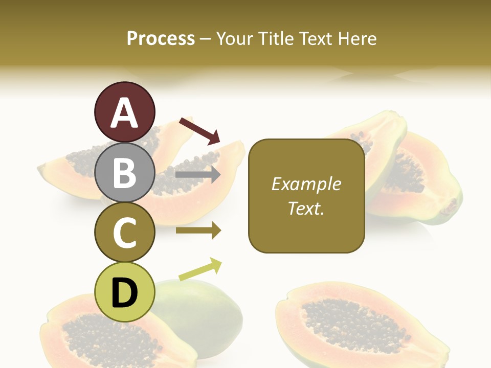 Papaya Fruit PowerPoint Template
