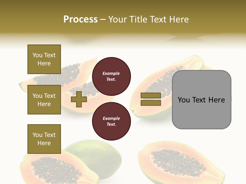 Papaya Fruit PowerPoint Template