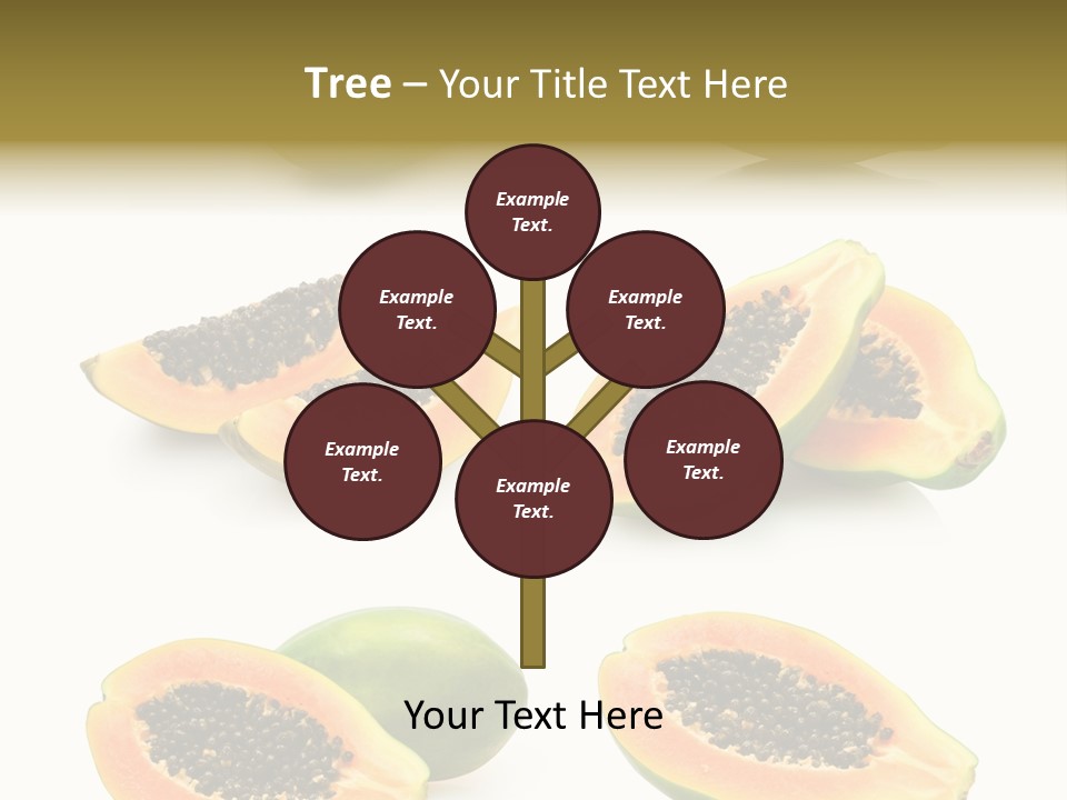 Papaya Fruit PowerPoint Template