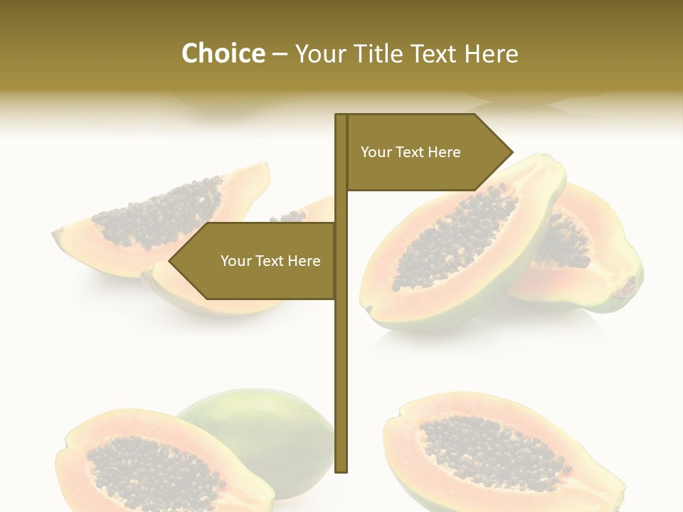 Papaya Fruit PowerPoint Template