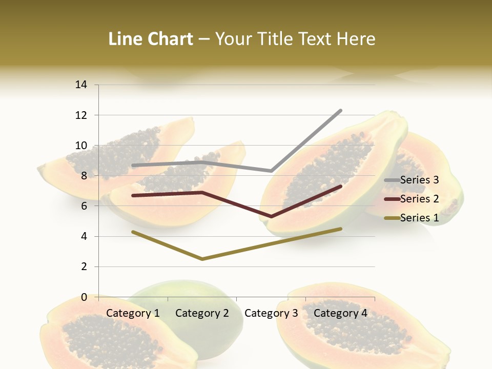 Papaya Fruit PowerPoint Template