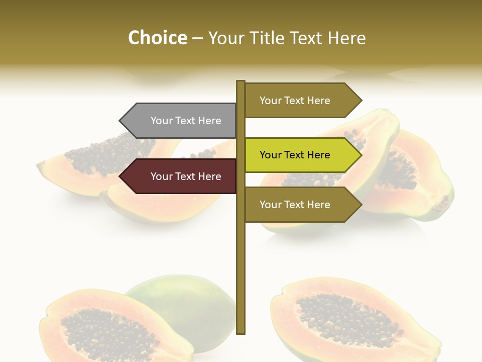 Papaya Fruit PowerPoint Template