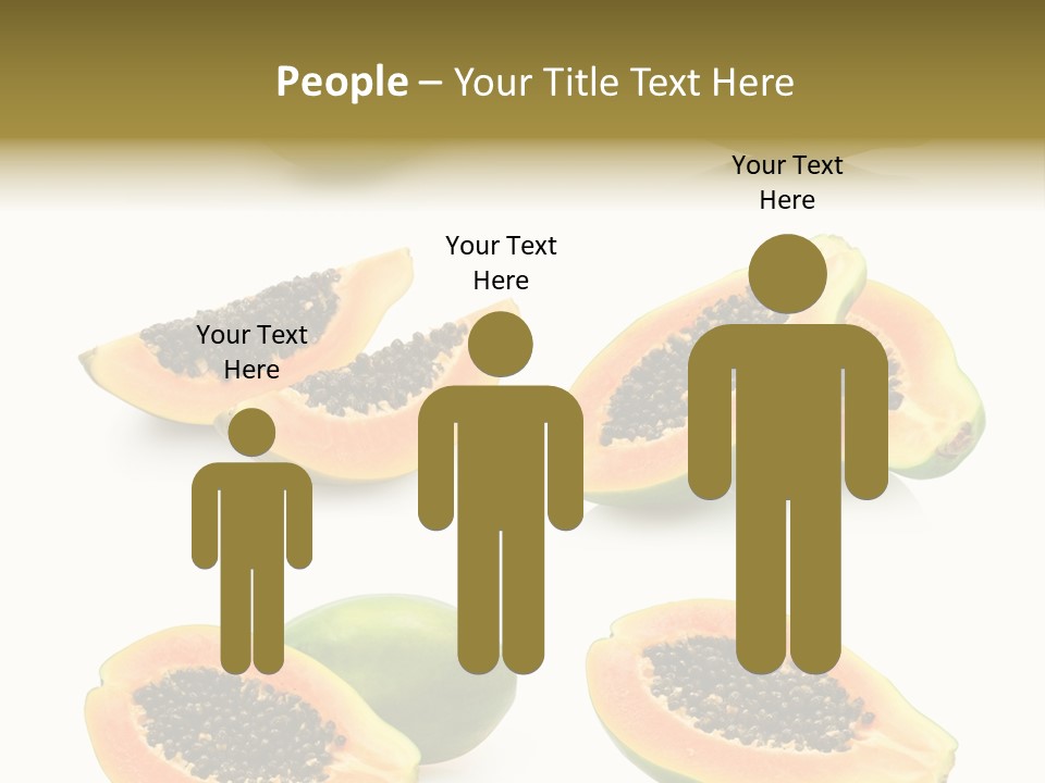Papaya Fruit PowerPoint Template