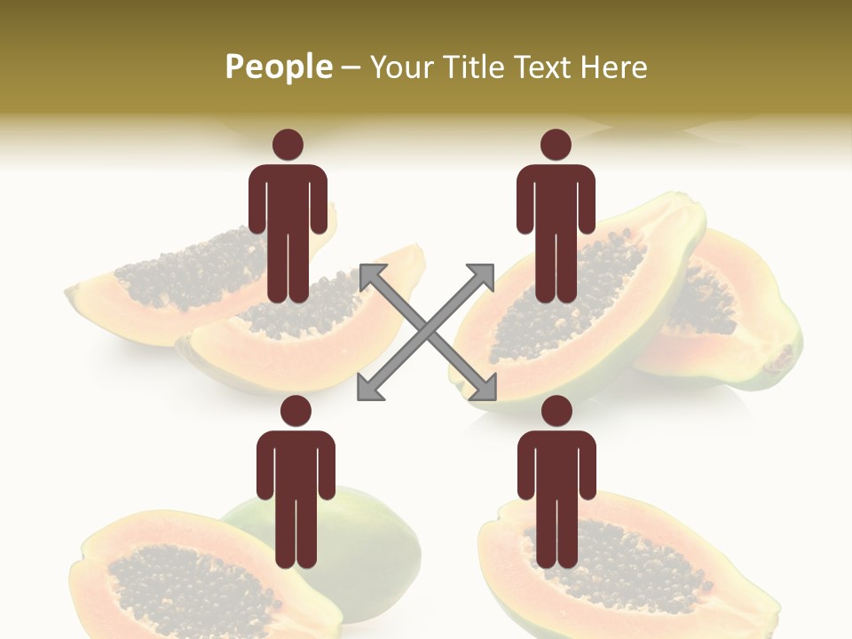 Papaya Fruit PowerPoint Template