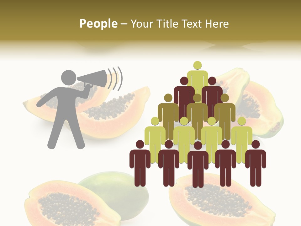 Papaya Fruit PowerPoint Template