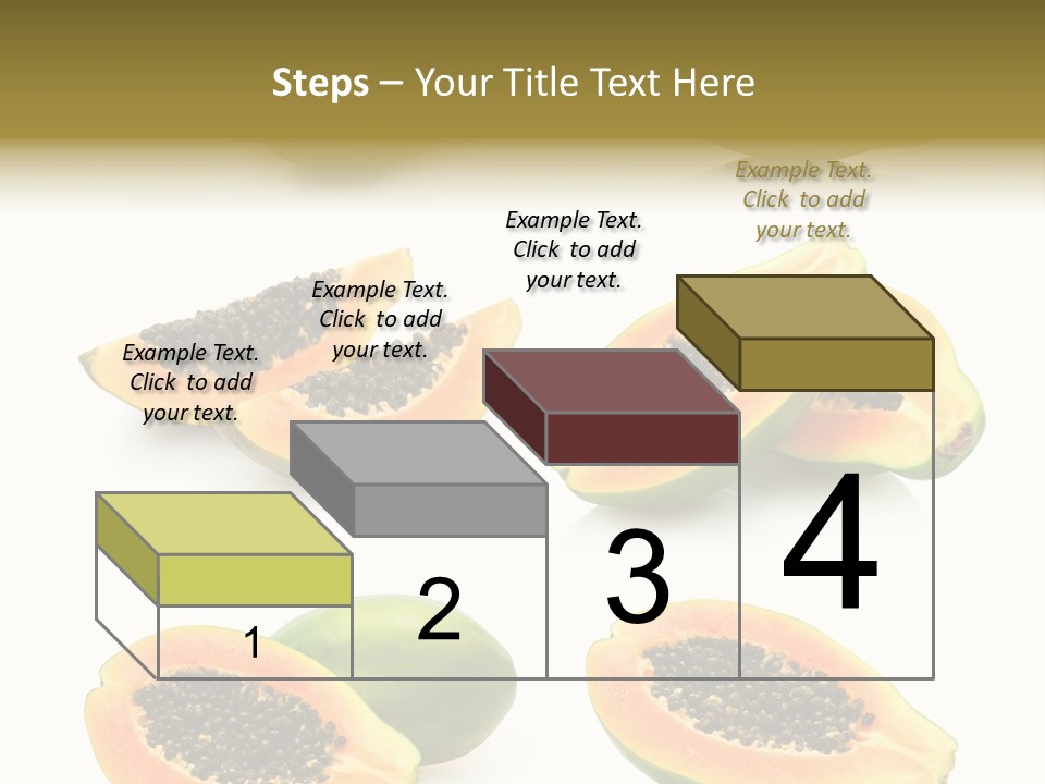 Papaya Fruit PowerPoint Template