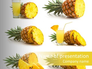 Pineapple Fruit PowerPoint Template