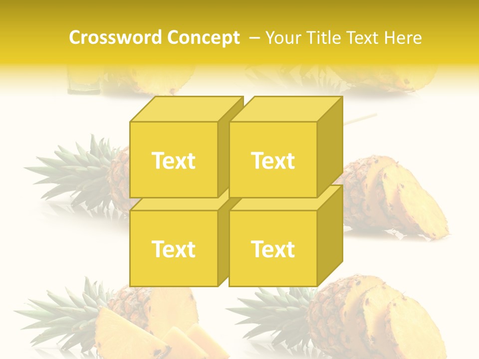 Pineapple Fruit PowerPoint Template