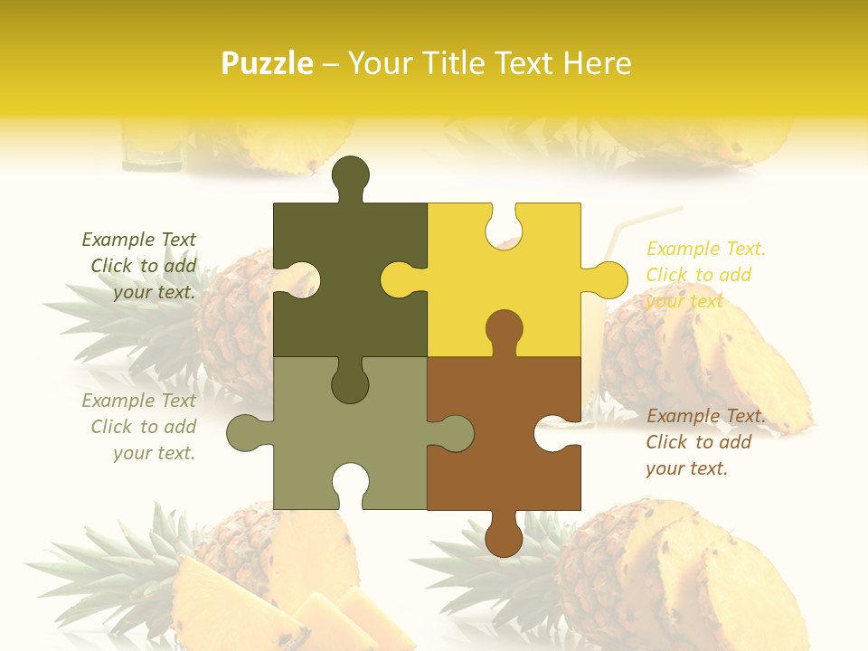 Pineapple Fruit PowerPoint Template