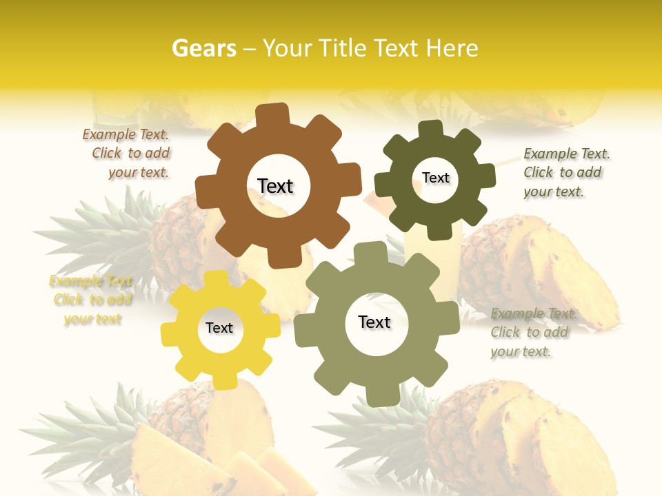 Pineapple Fruit PowerPoint Template