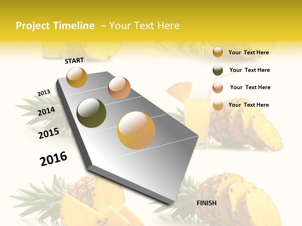 Pineapple Fruit PowerPoint Template