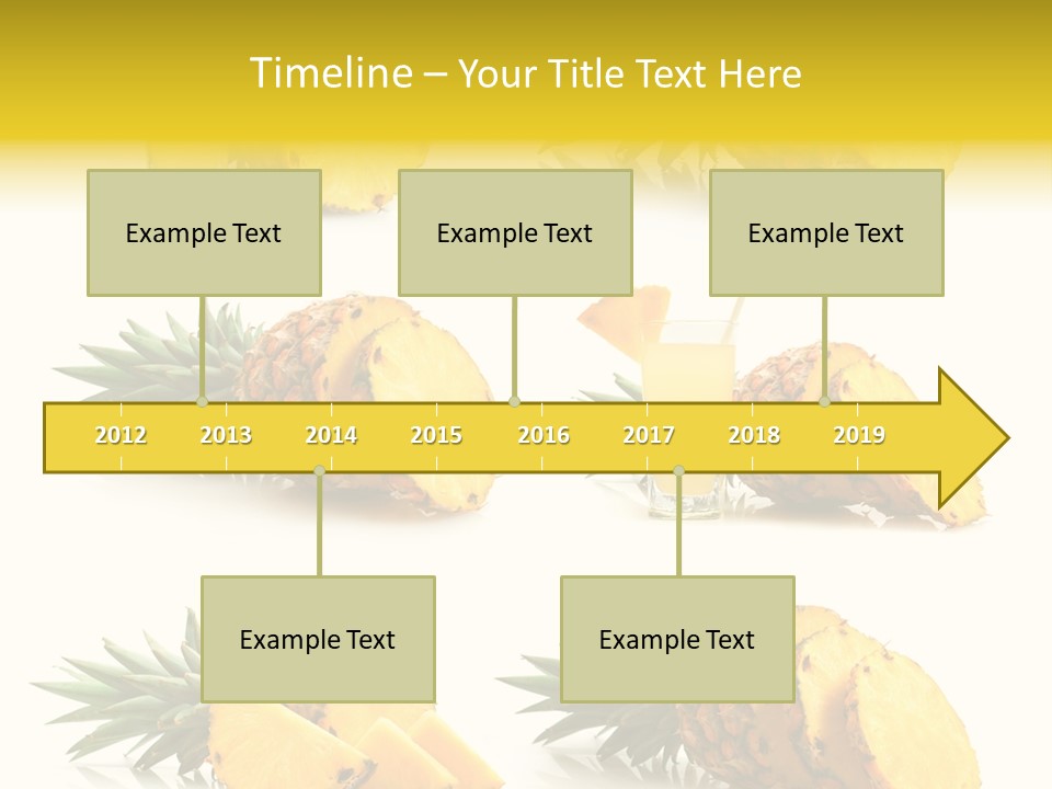 Pineapple Fruit PowerPoint Template