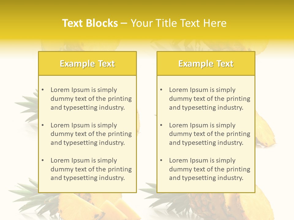 Pineapple Fruit PowerPoint Template