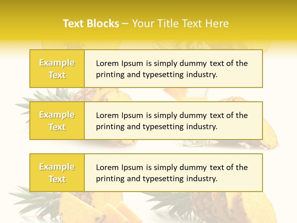 Pineapple Fruit PowerPoint Template