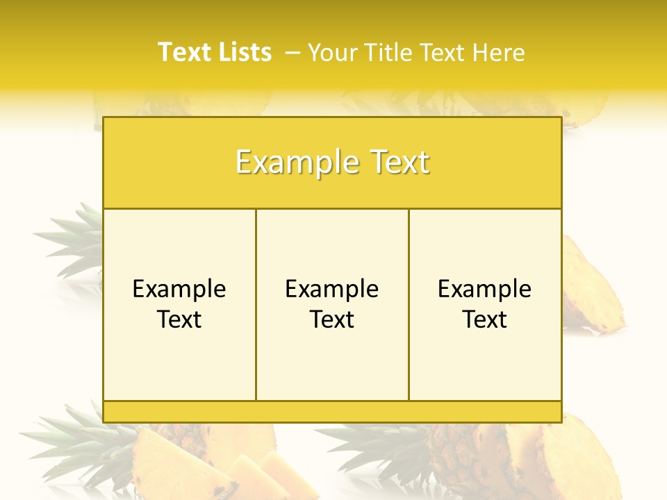 Pineapple Fruit PowerPoint Template