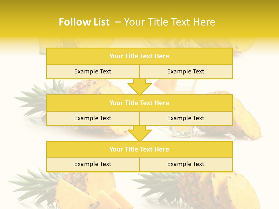 Pineapple Fruit PowerPoint Template