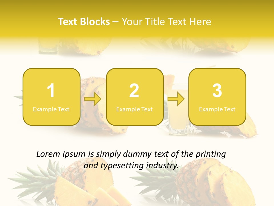 Pineapple Fruit PowerPoint Template