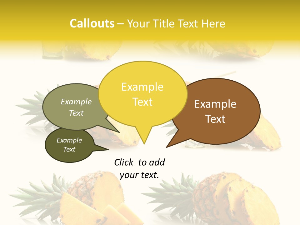 Pineapple Fruit PowerPoint Template