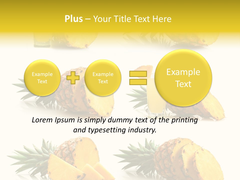 Pineapple Fruit PowerPoint Template
