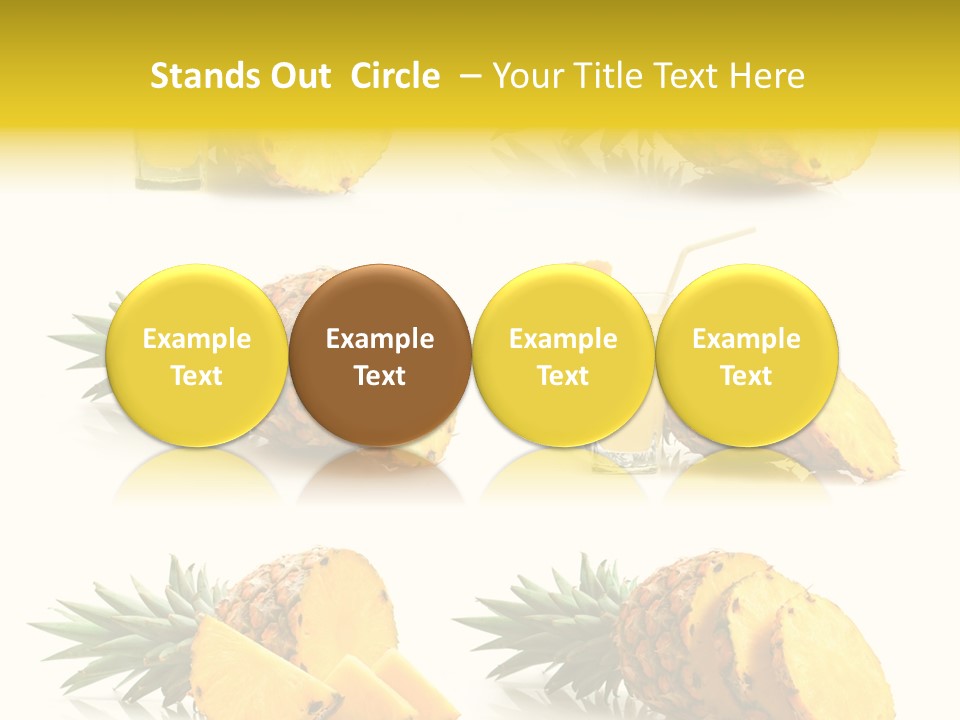 Pineapple Fruit PowerPoint Template
