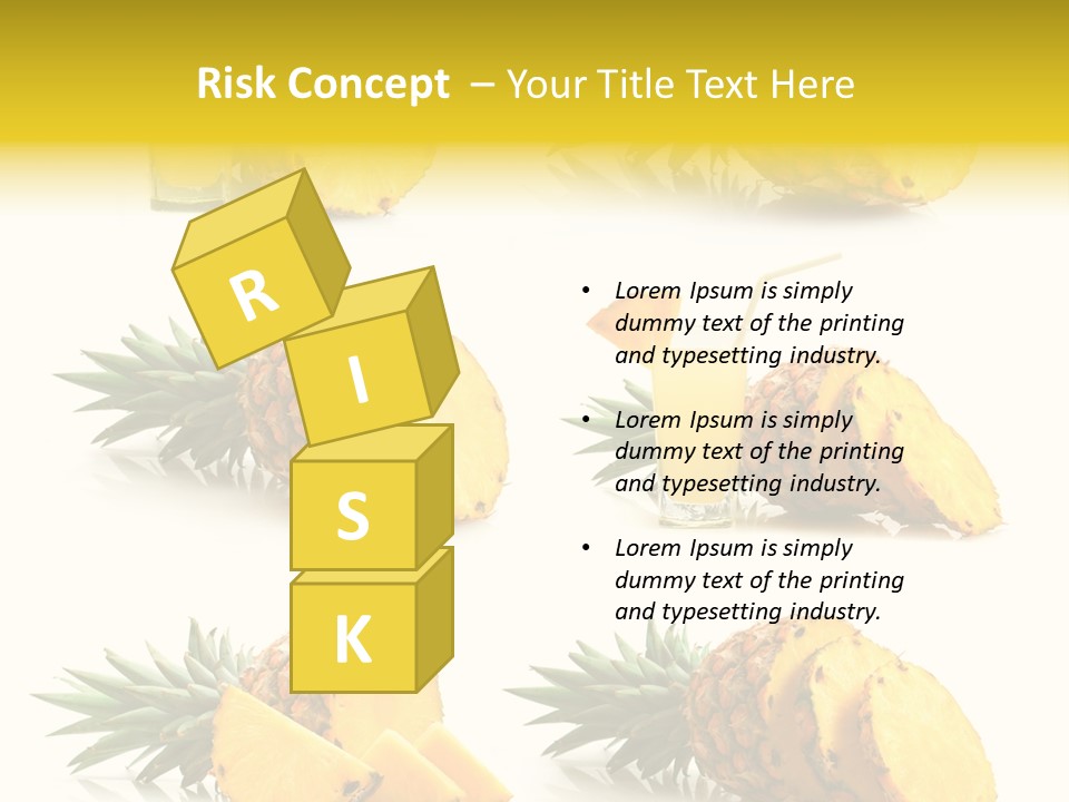 Pineapple Fruit PowerPoint Template