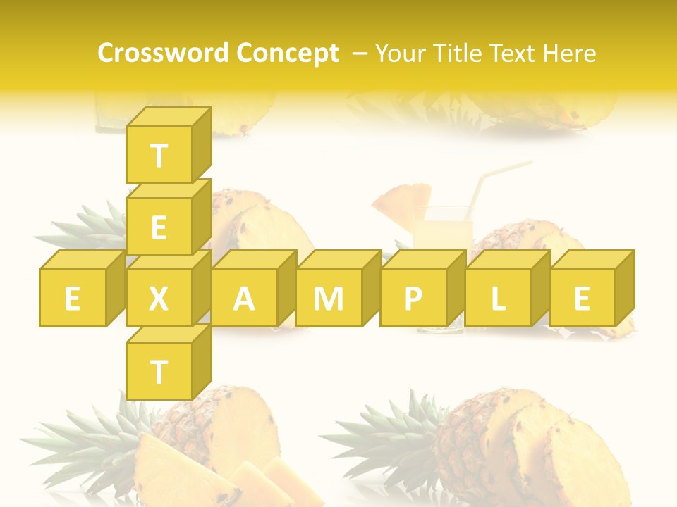 Pineapple Fruit PowerPoint Template