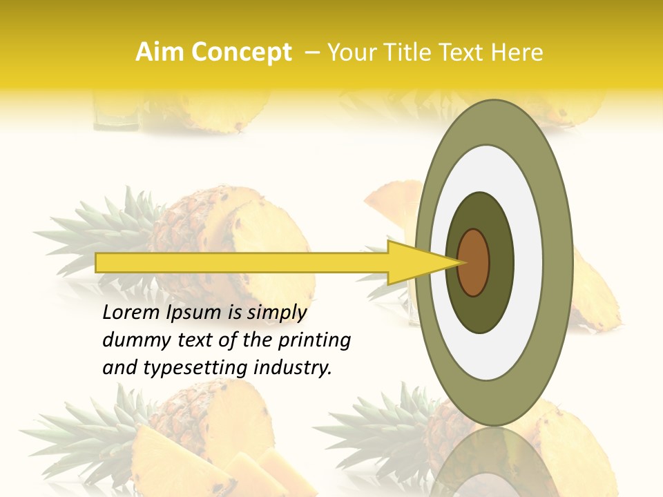 Pineapple Fruit PowerPoint Template