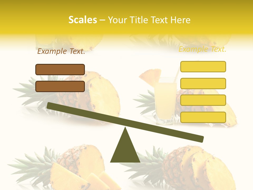 Pineapple Fruit PowerPoint Template