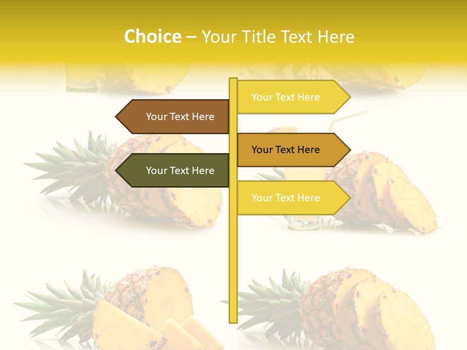 Pineapple Fruit PowerPoint Template
