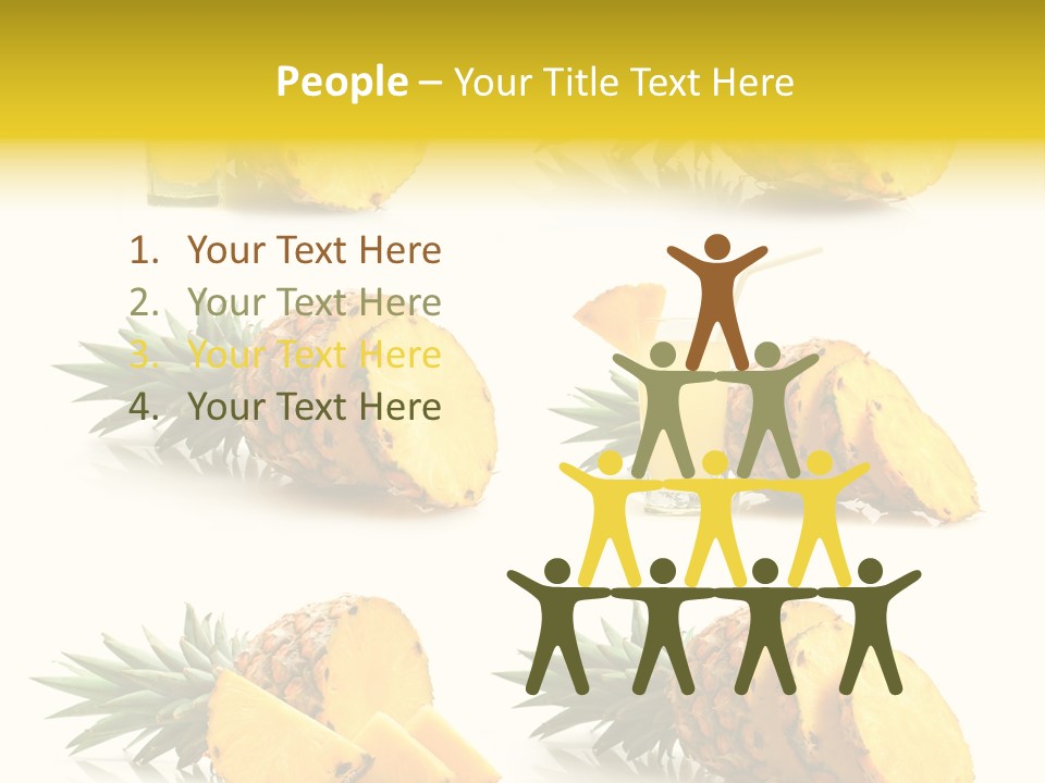 Pineapple Fruit PowerPoint Template